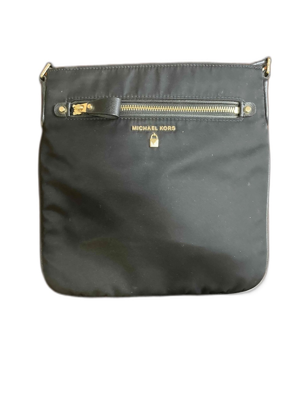 Michael Kors Nylon “Kelsey” Admiral Blue Crossbody Bag EUC